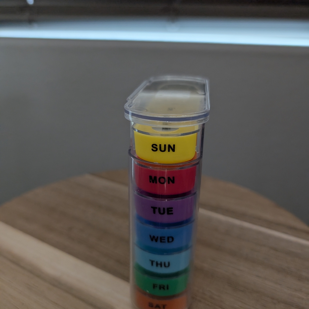 New! Colorful Weekly Pill Organizer